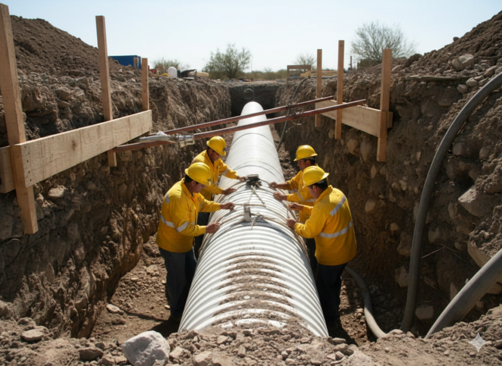 tubería PVC Novafort para drenaje estructurado